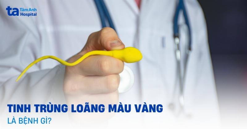Hinh anh mo phong tinh trung co mau vang nhat hoac vang dam kem theo cac dau hieu cua nhiem trung o nam gioi